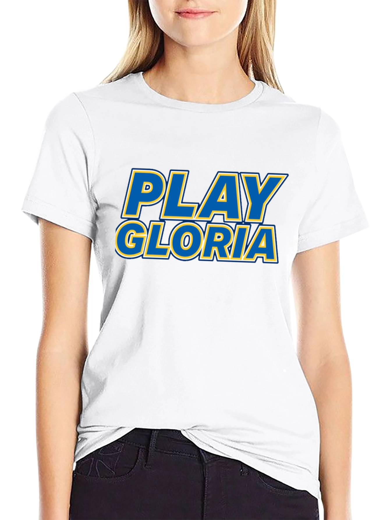 Play Gloria T-Shirt - Black Cotton Tee