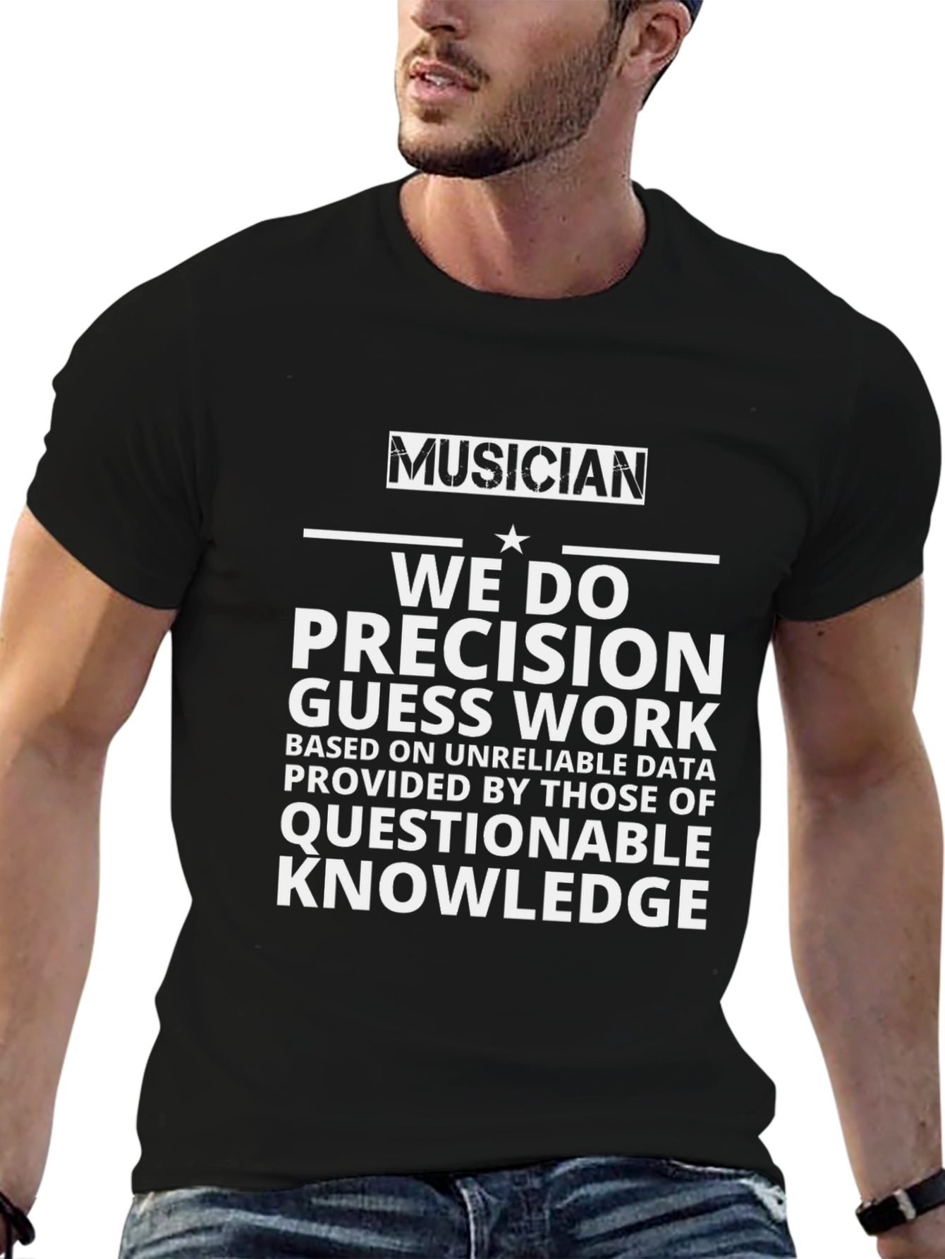 Musician Precision Guesswork Graphic T-Shirt