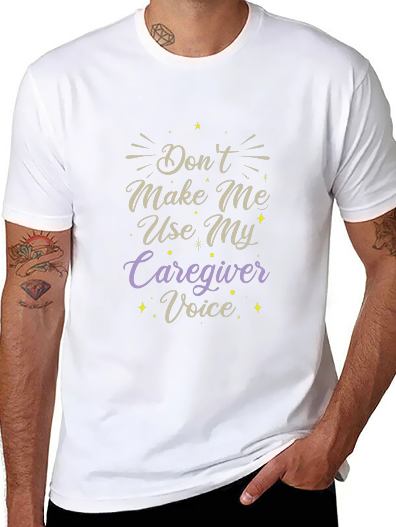 Caregiver Voice T-Shirt - Funny Slogan Tee