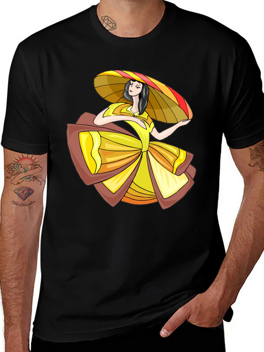 Folklorico Dancer Graphic Tee - Stylish Comfort