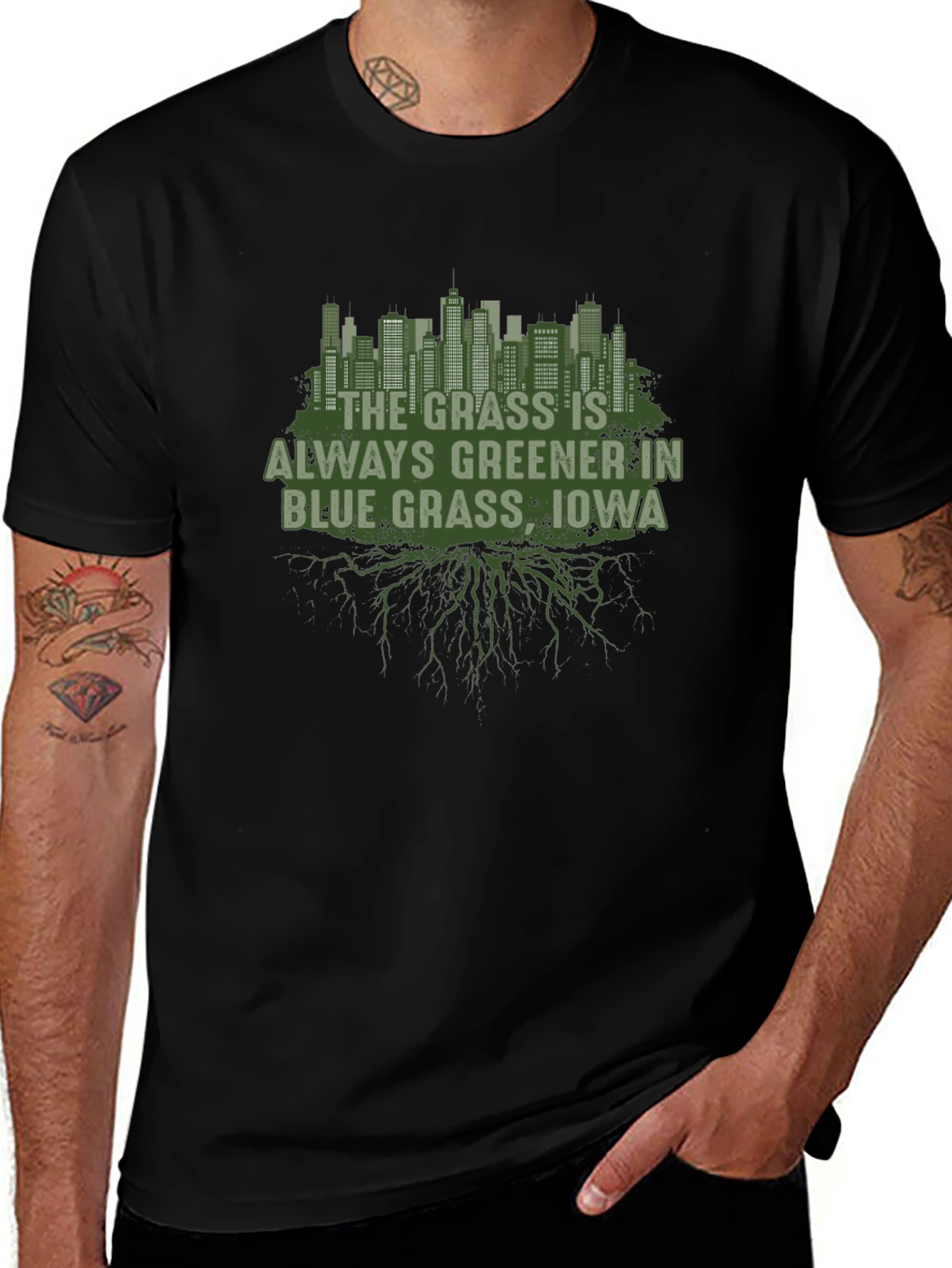 Blue Grass Iowa T-Shirt