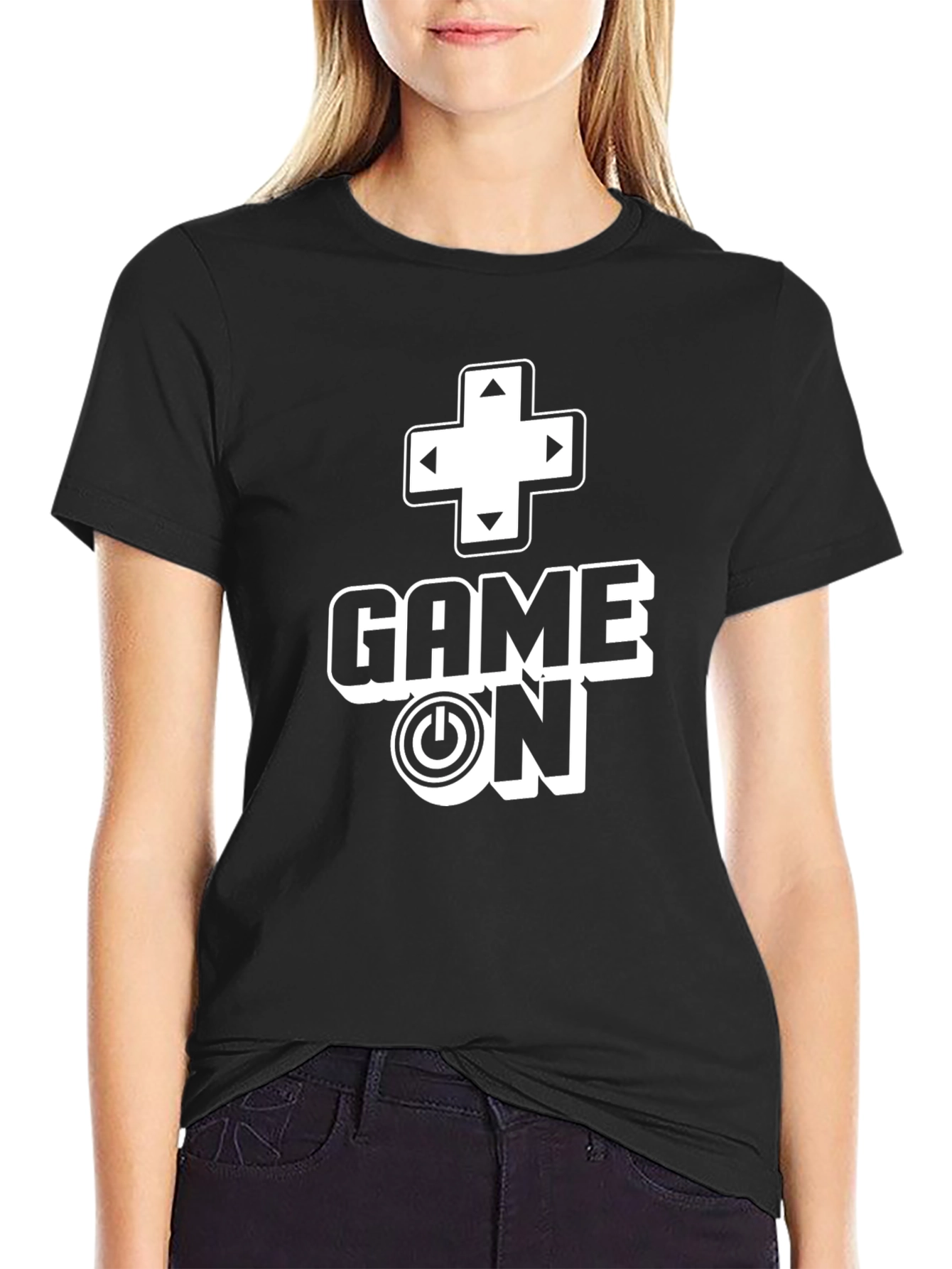 Game On Graphic T-Shirt - Black