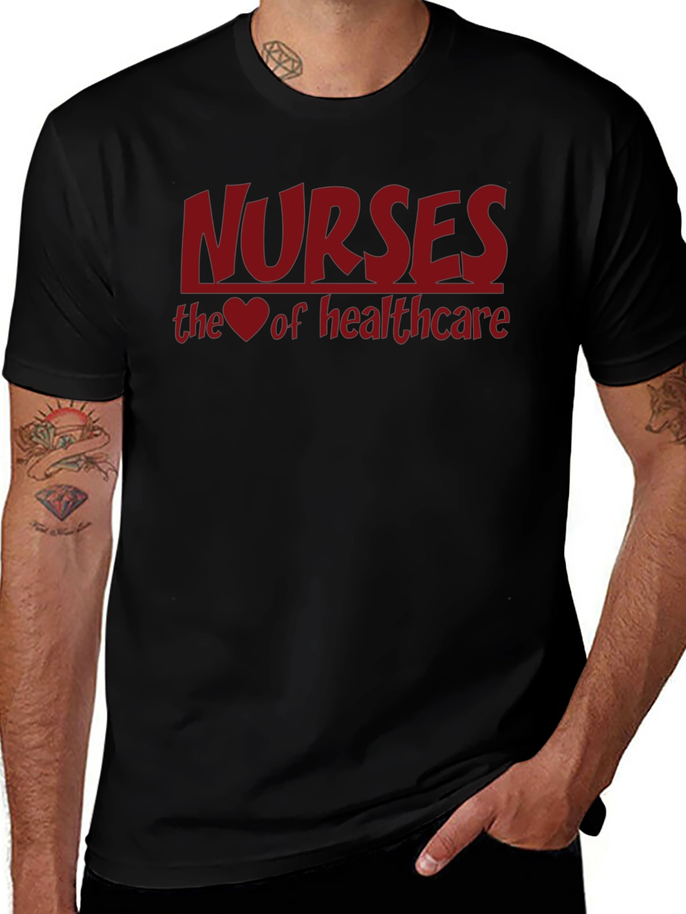 Nurses: The Heart of Healthcare Tee