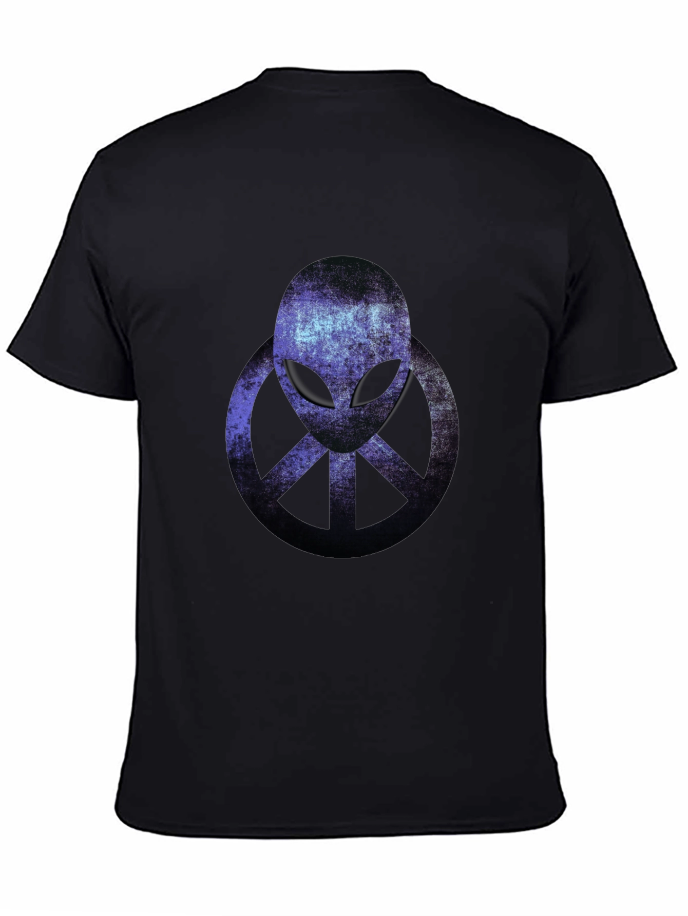 Alien Peace Sign Graphic T-Shirt