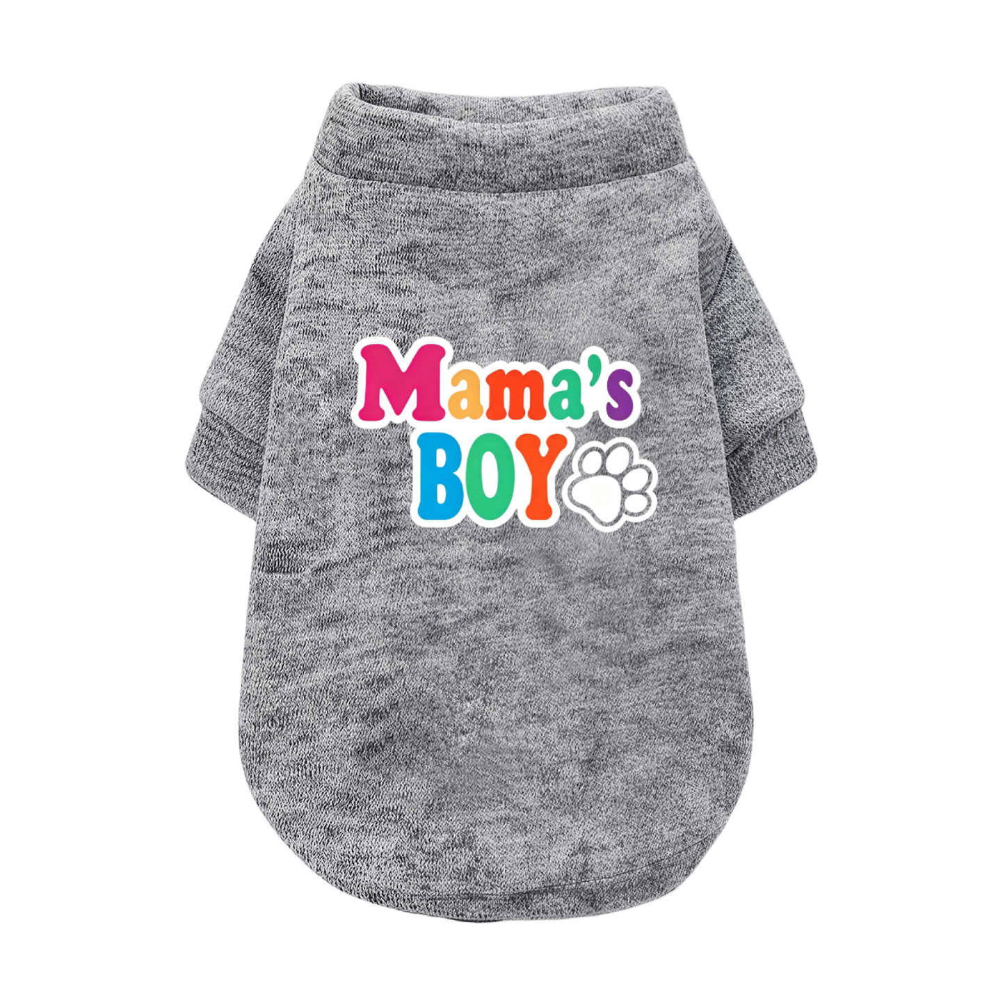 Colorful Mama¡¯s Boy Paw Print Trendy Pet Sweater