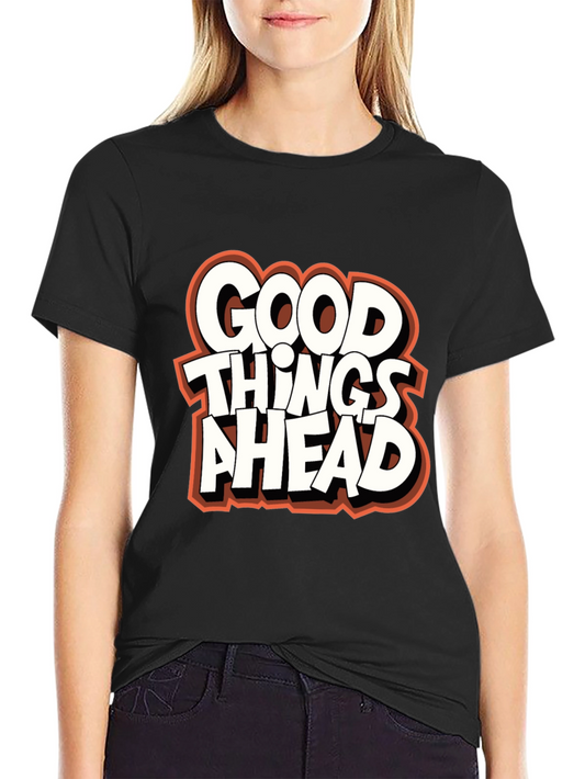 Good Things Ahead Graphic Tee - Black