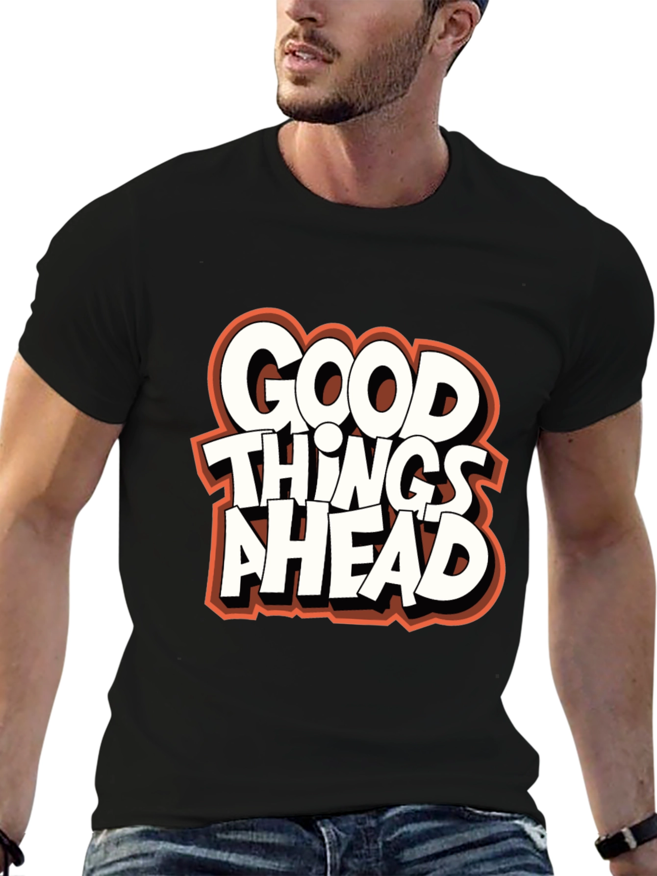 Good Things Ahead Graphic Tee - Black