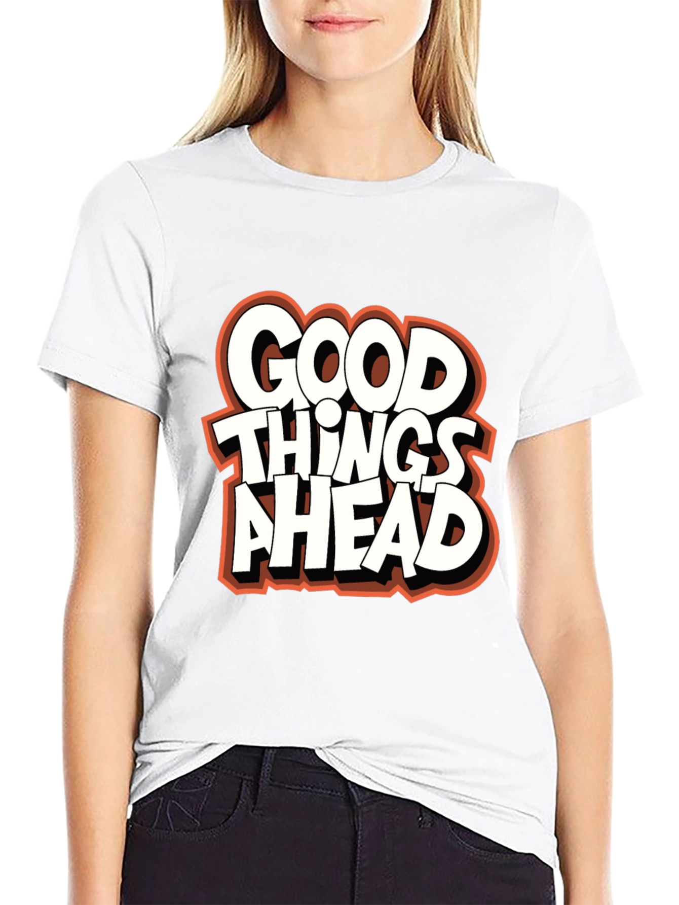 Good Things Ahead Graphic Tee - Black