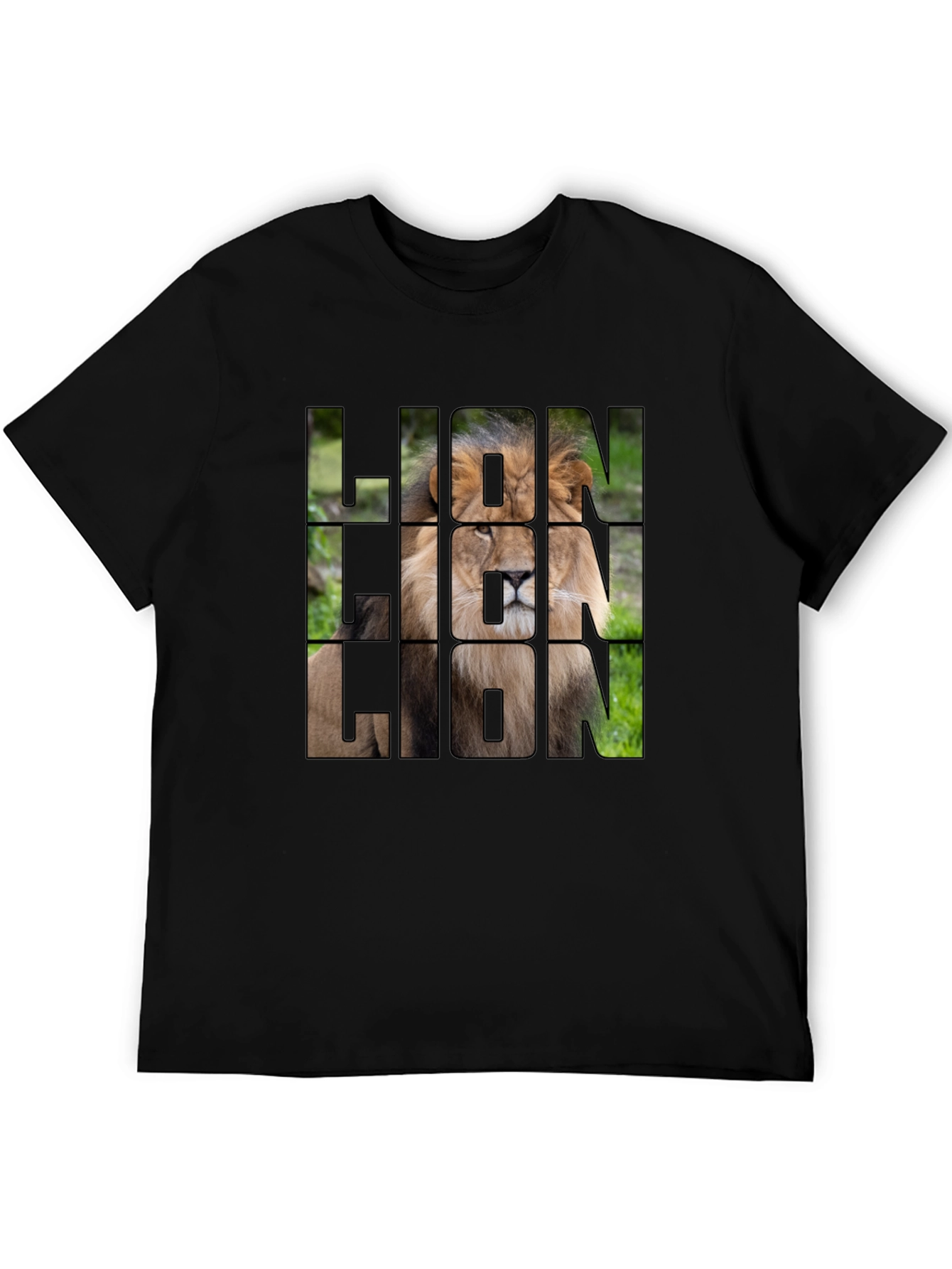 Lion Graphic Print T-Shirt