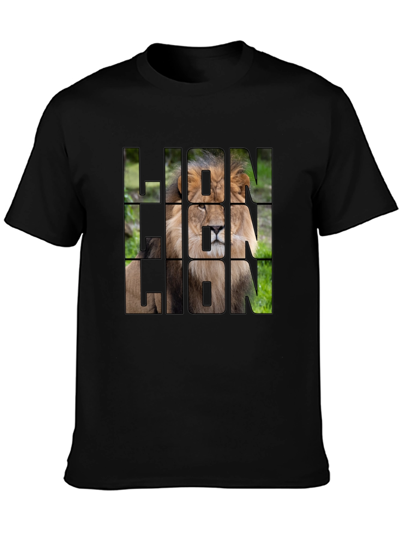 Lion Graphic Print T-Shirt