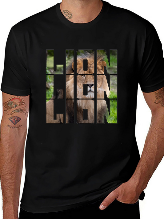 Lion Graphic Print T-Shirt