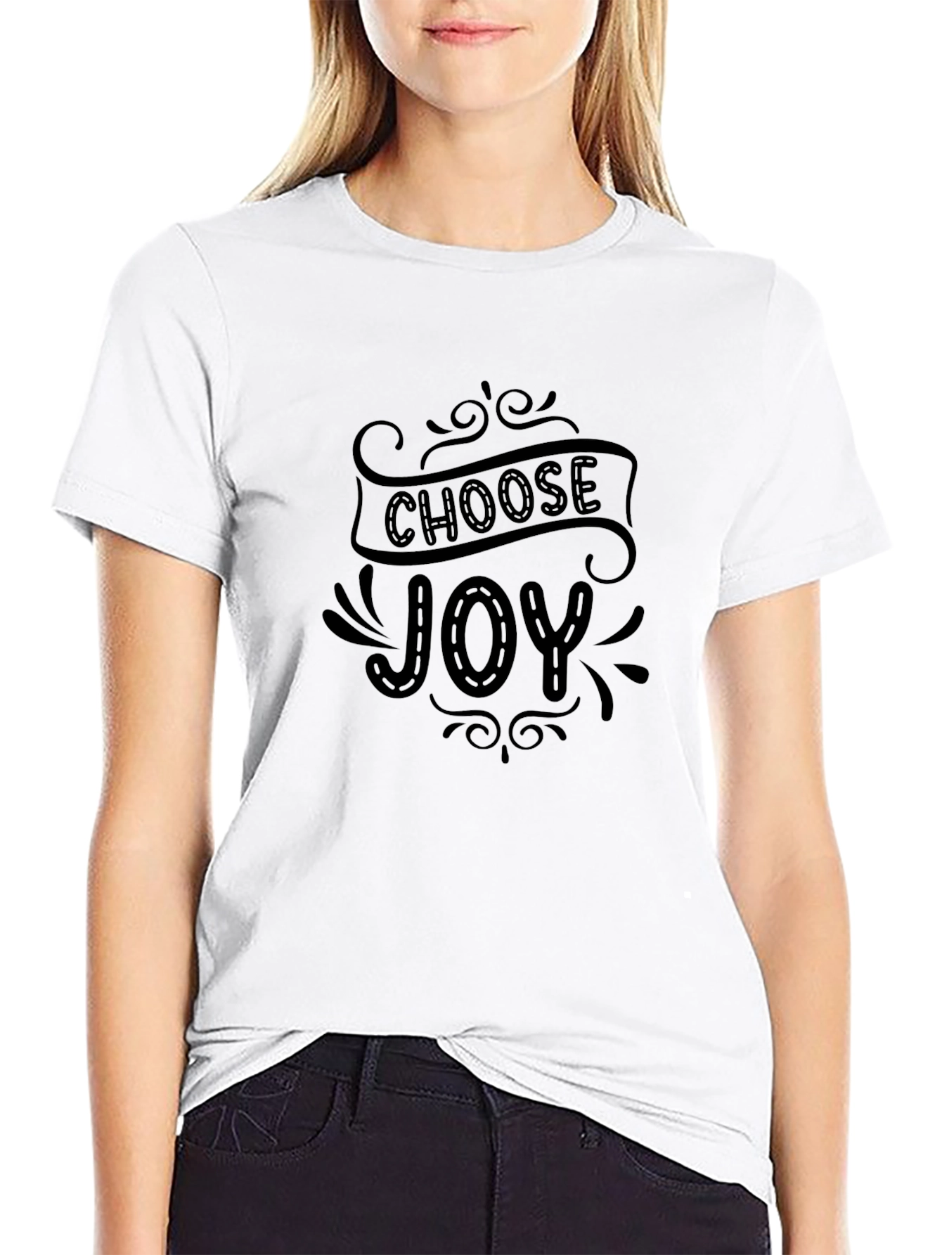 Choose Joy Graphic Tee - Soft Cotton Blend