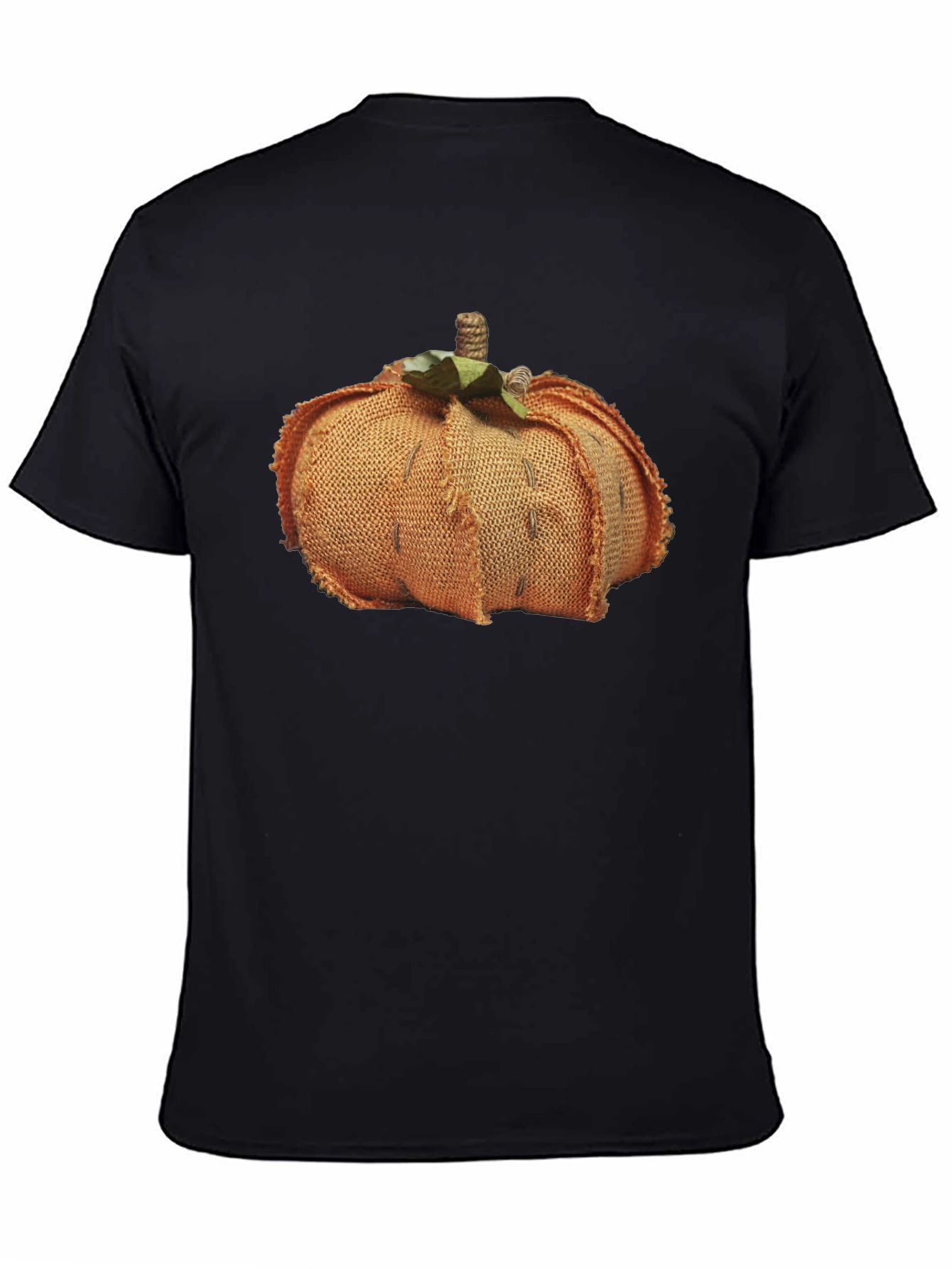 Pumpkin Burlap Graphic Tee - Stylish Fall Fashion