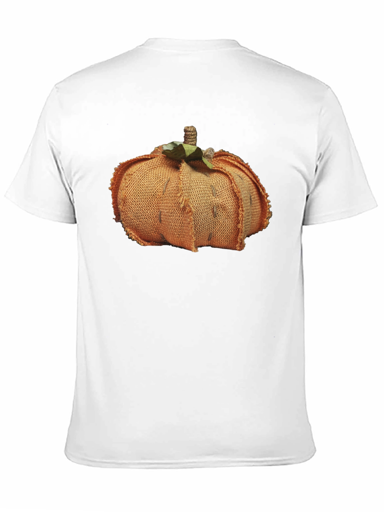 Pumpkin Burlap Graphic Tee - Stylish Fall Fashion