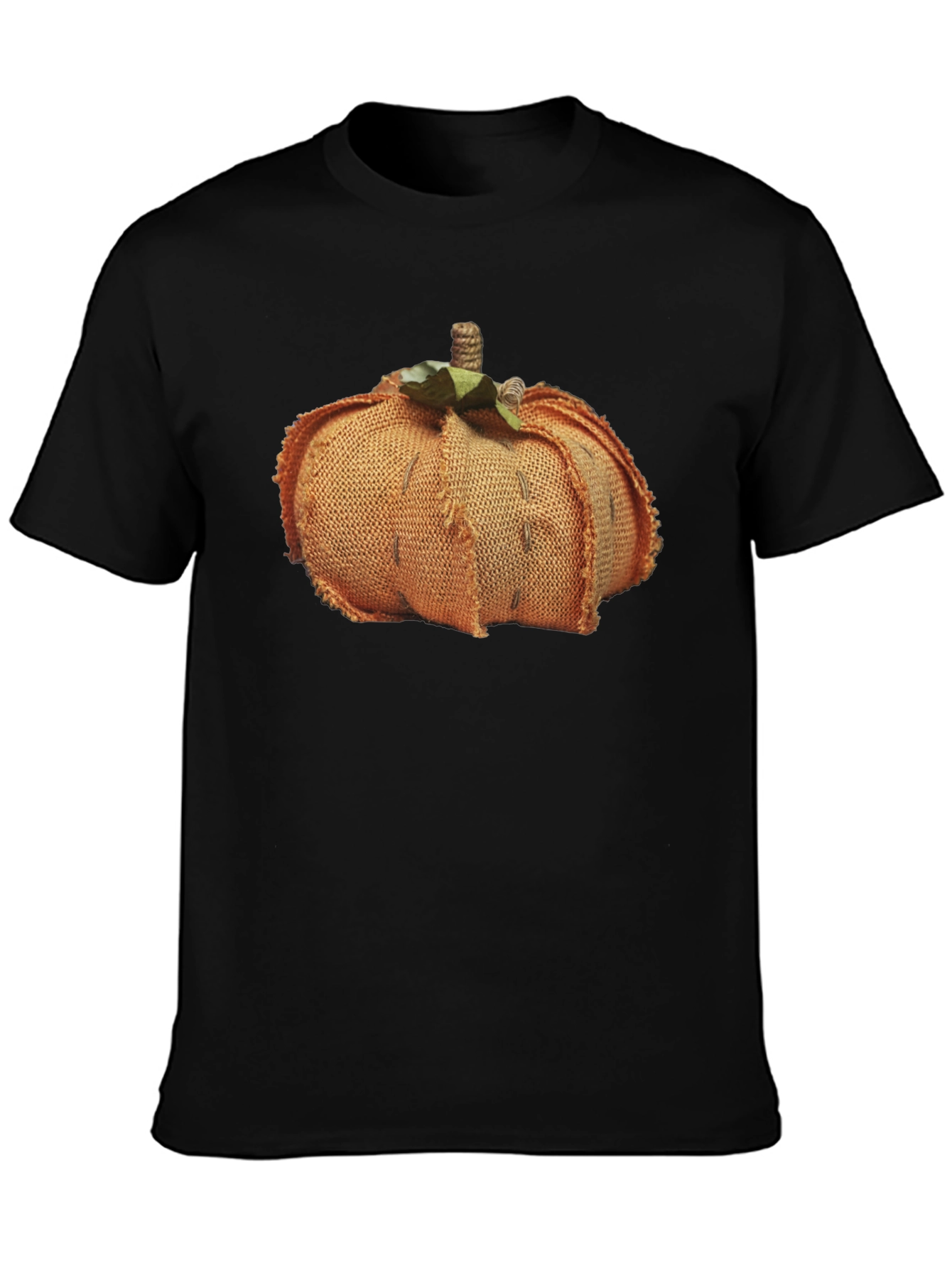 Pumpkin Burlap Graphic Tee - Stylish Fall Fashion