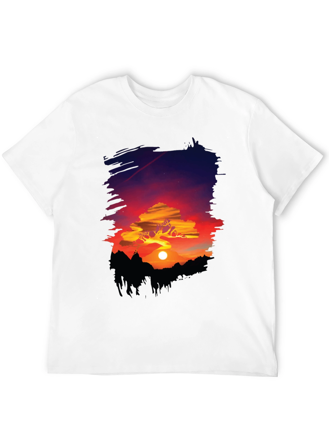 Sunset Landscape Graphic Tee - Nature Lovers T-Shirt