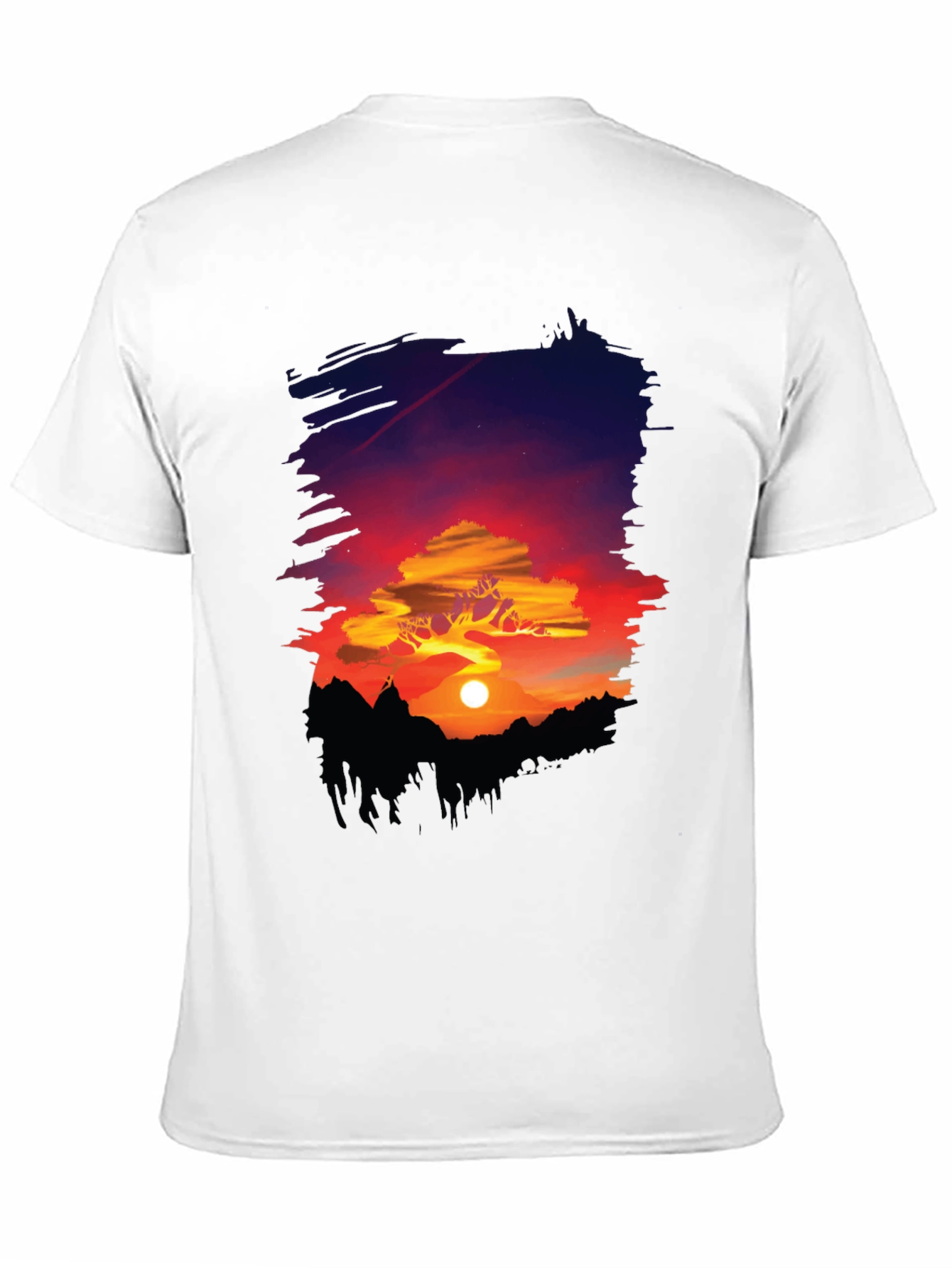 Sunset Landscape Graphic Tee - Nature Lovers T-Shirt