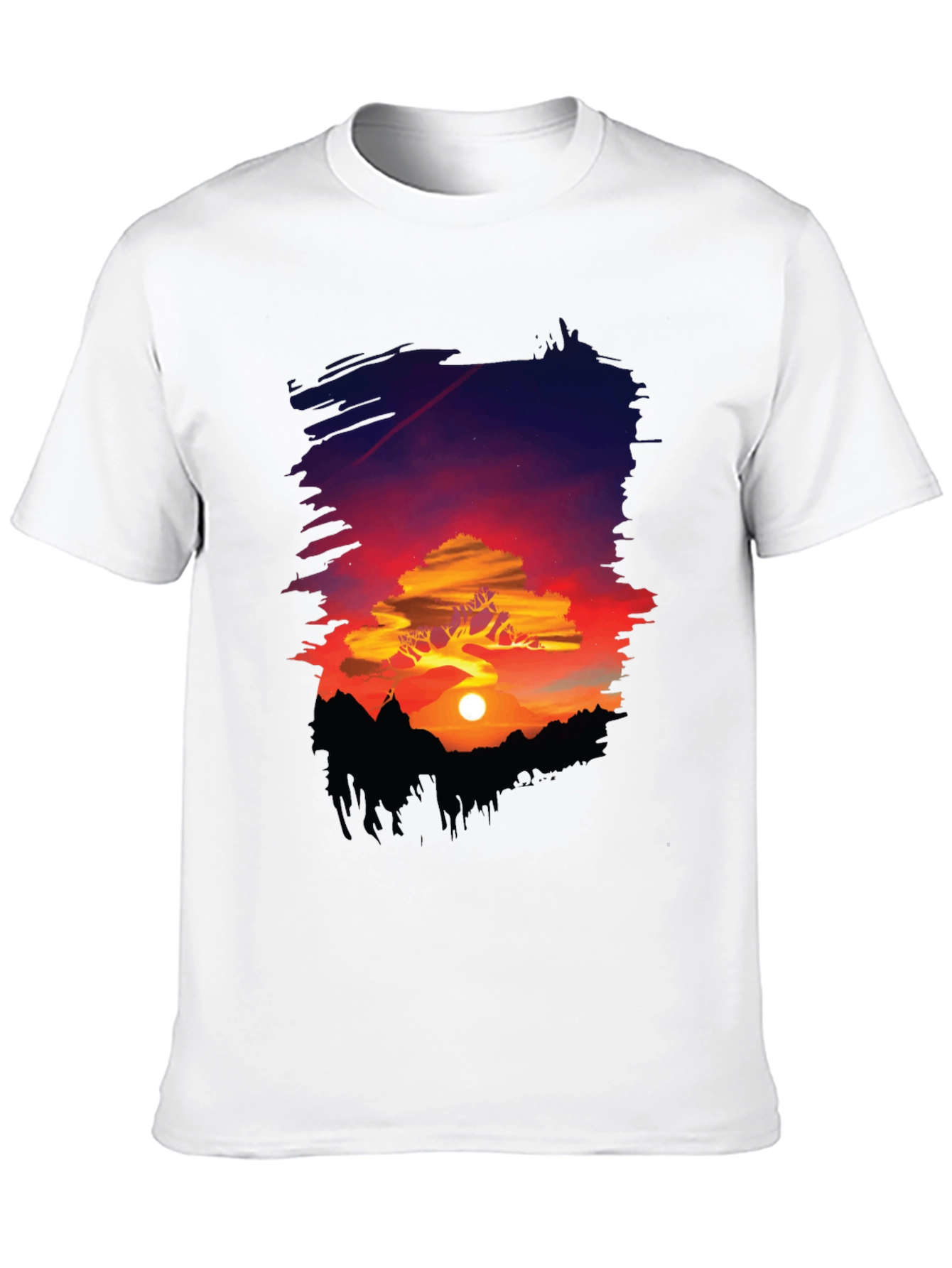Sunset Landscape Graphic Tee - Nature Lovers T-Shirt