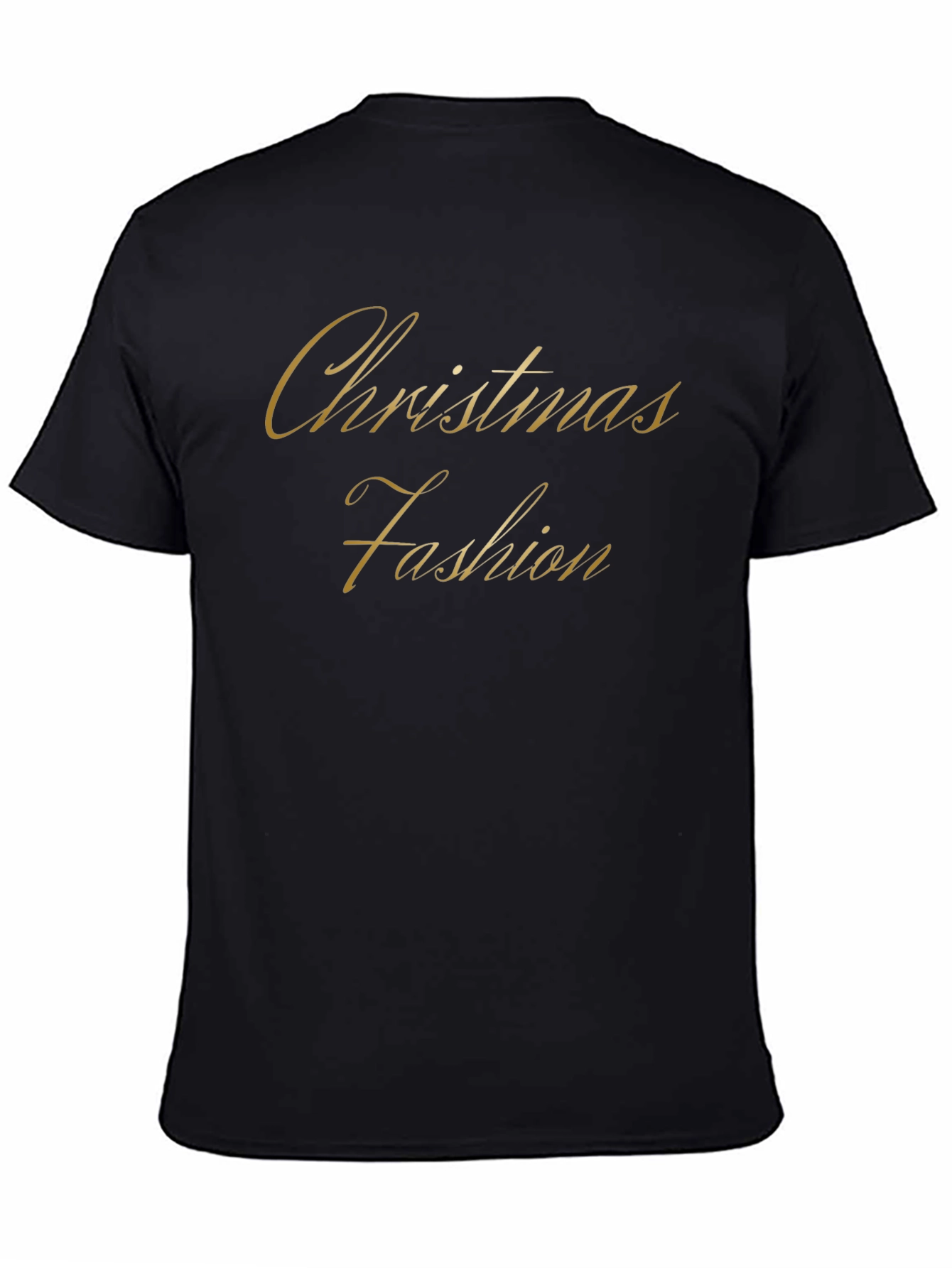 Christmas Fashion Black T-Shirt