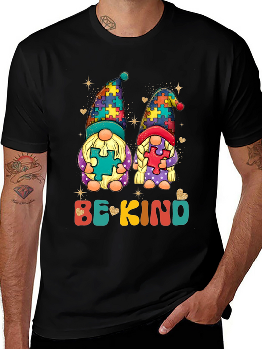 Be Kind Autism Awareness Gnome T-Shirt