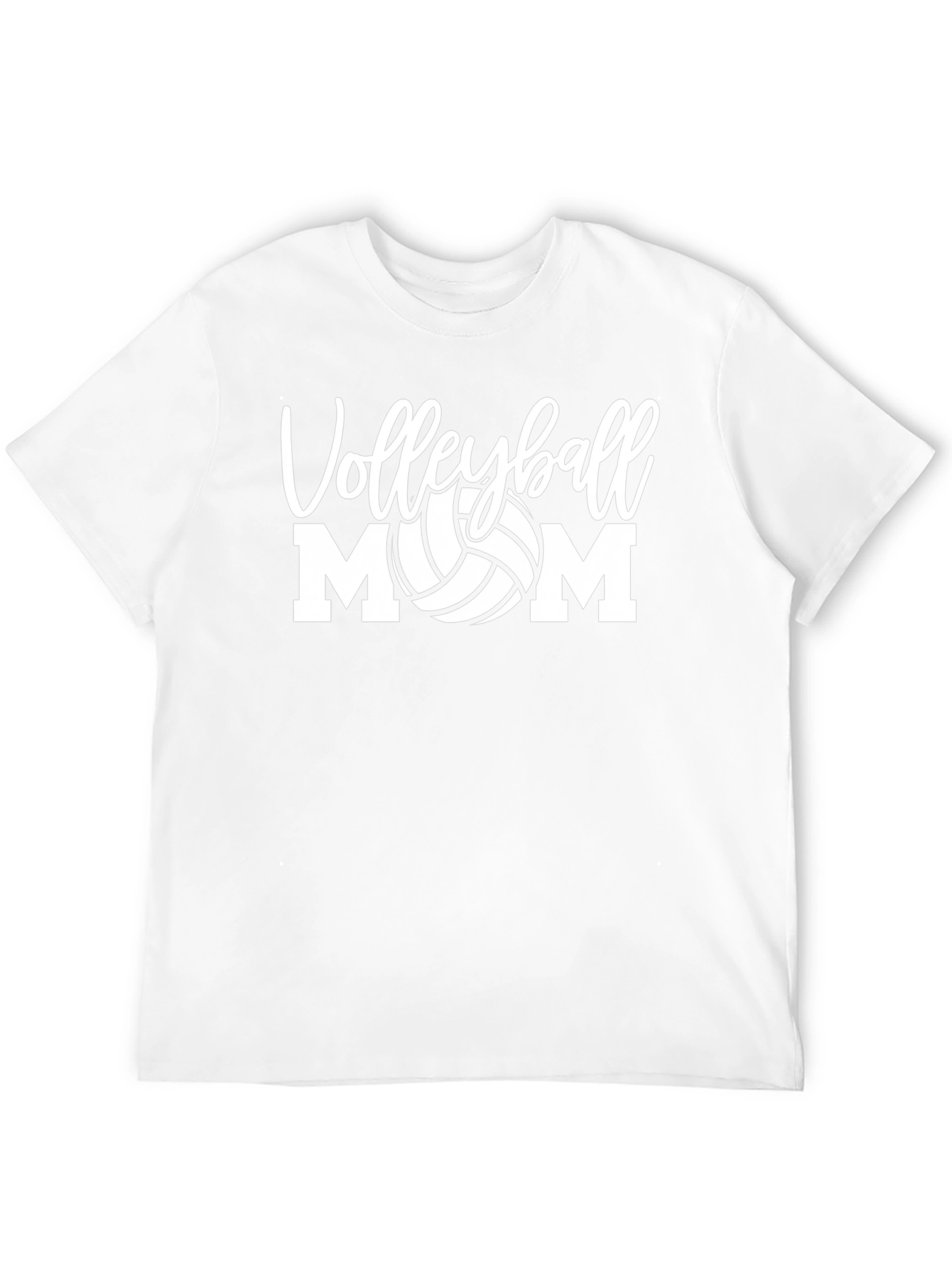 Volleyball Mom Graphic Tee - Black Cotton T-Shirt