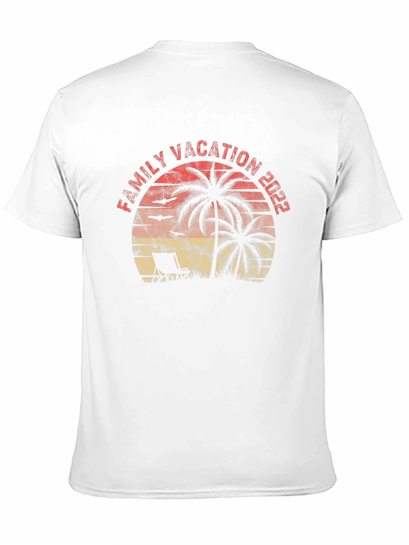 Family Vacation 2022 Palm Tree Graphic Tee
