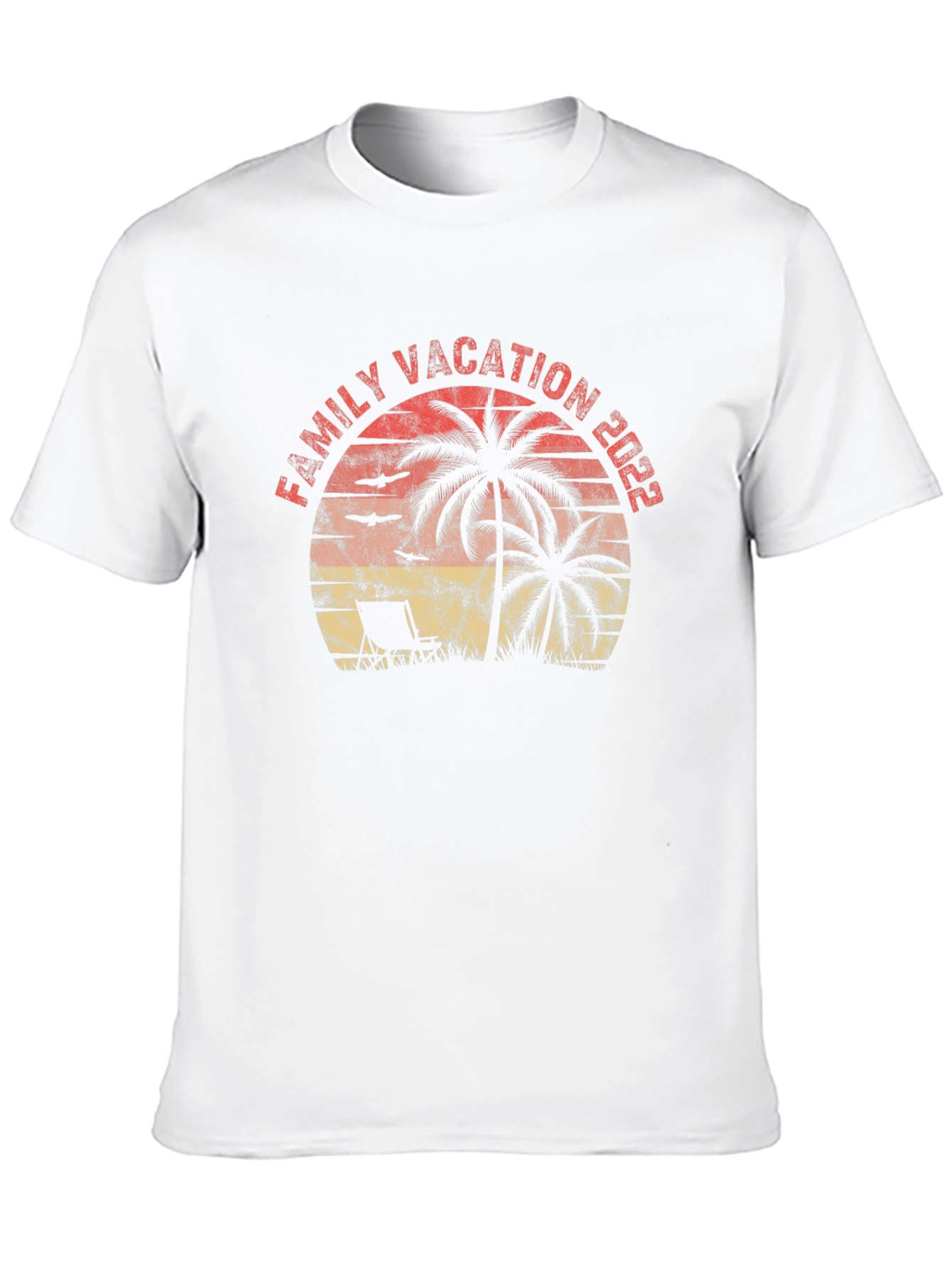 Family Vacation 2022 Palm Tree Graphic Tee