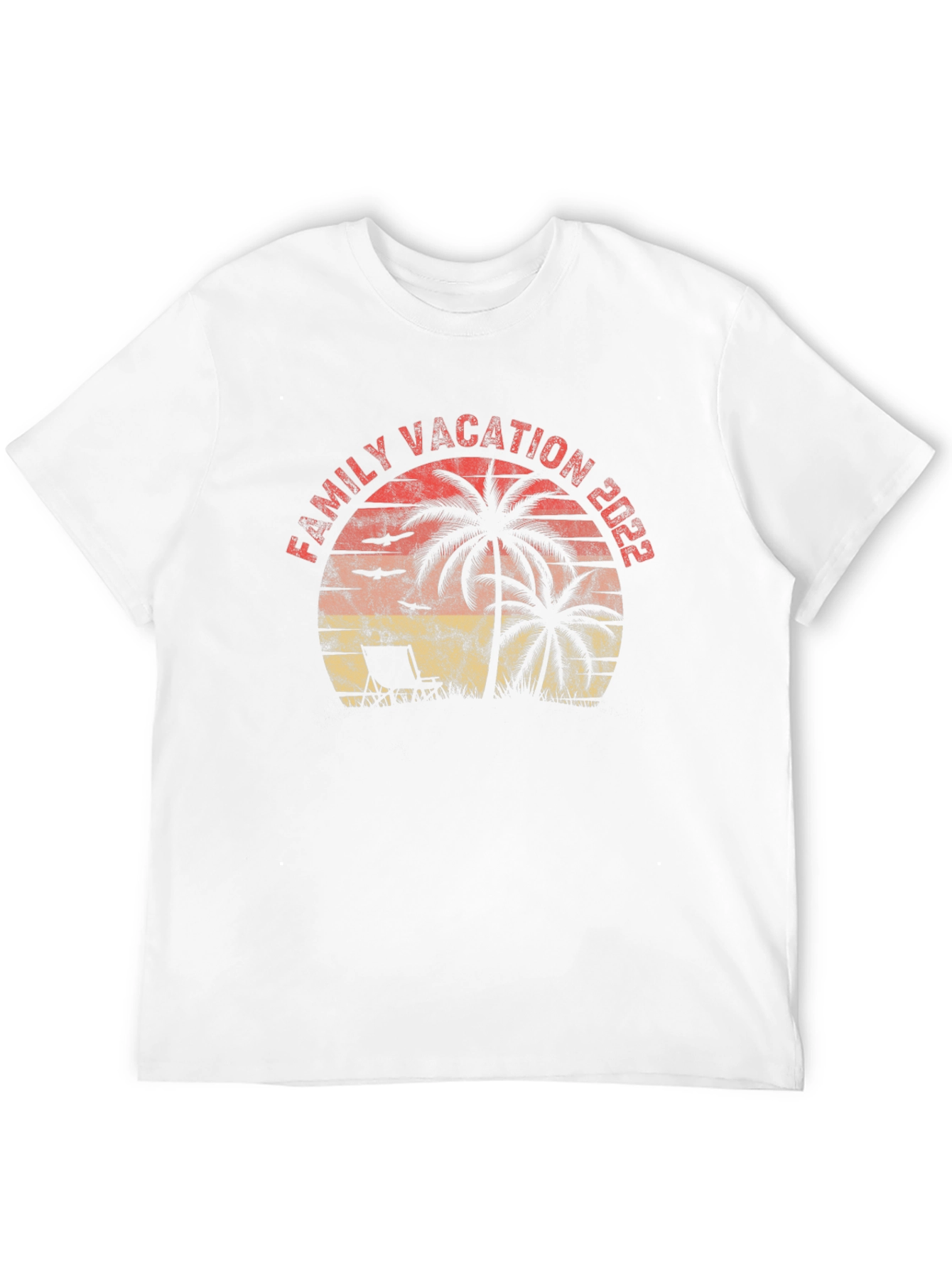 Family Vacation 2022 Palm Tree Graphic Tee