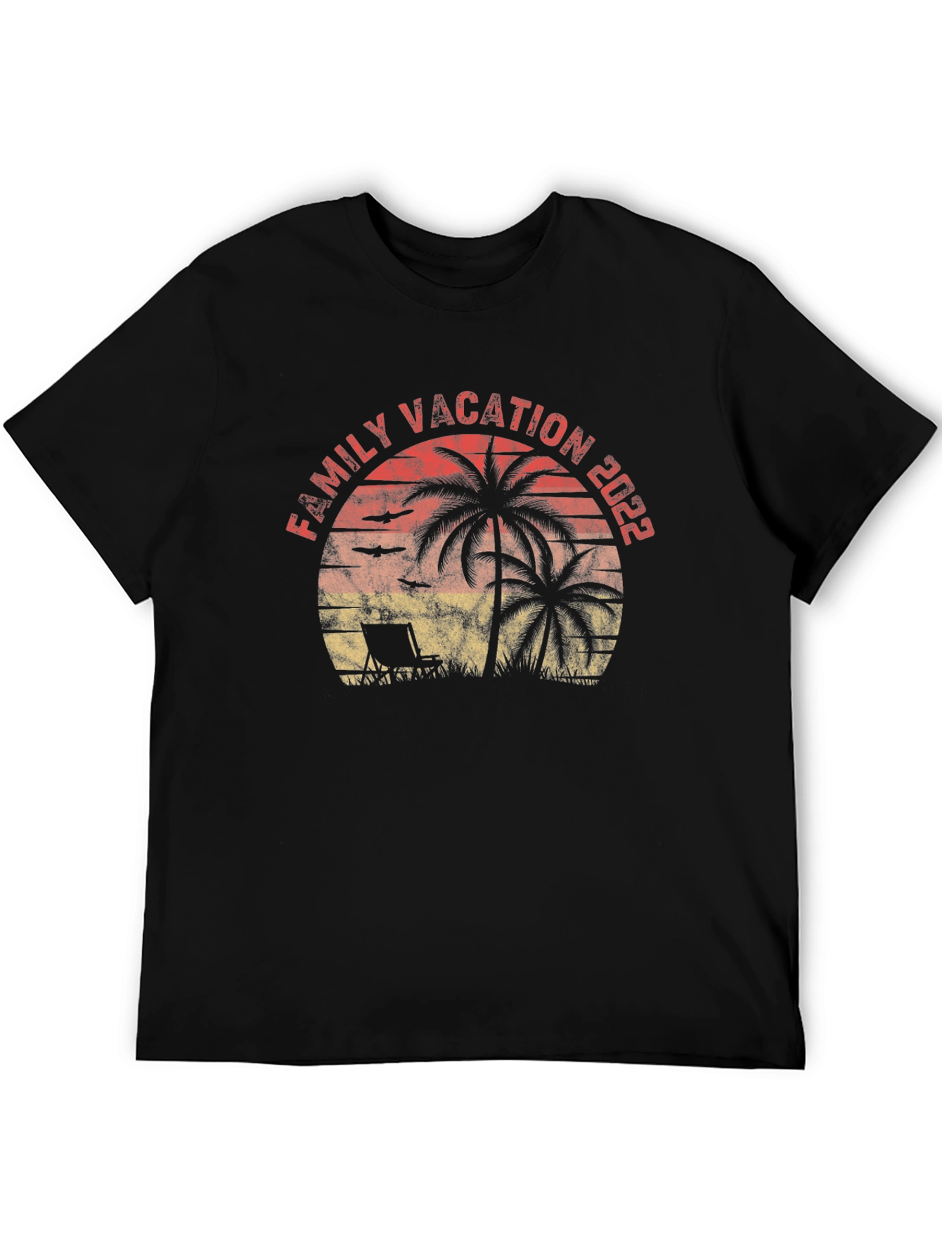 Family Vacation 2022 Palm Tree Graphic Tee