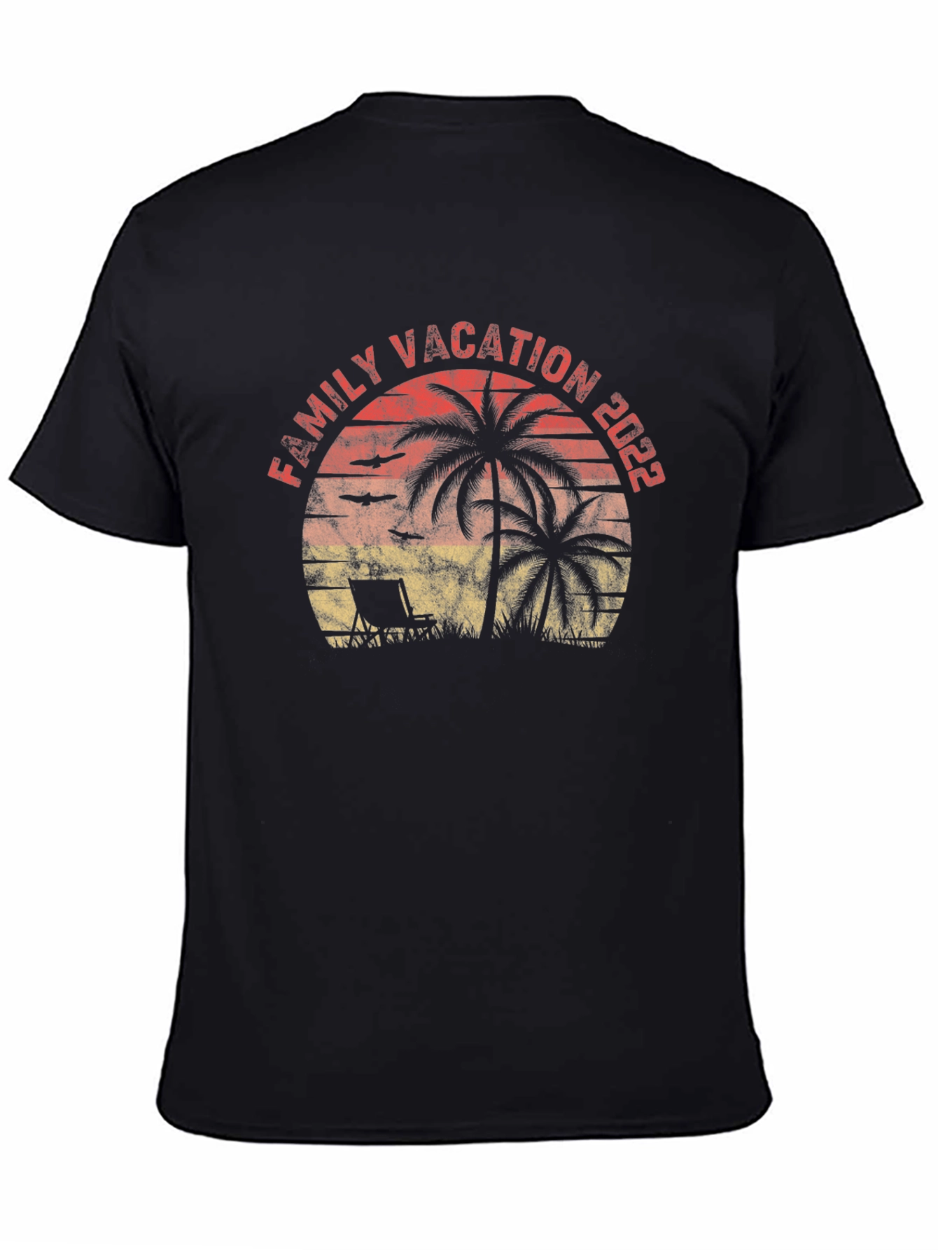 Family Vacation 2022 Palm Tree Graphic Tee