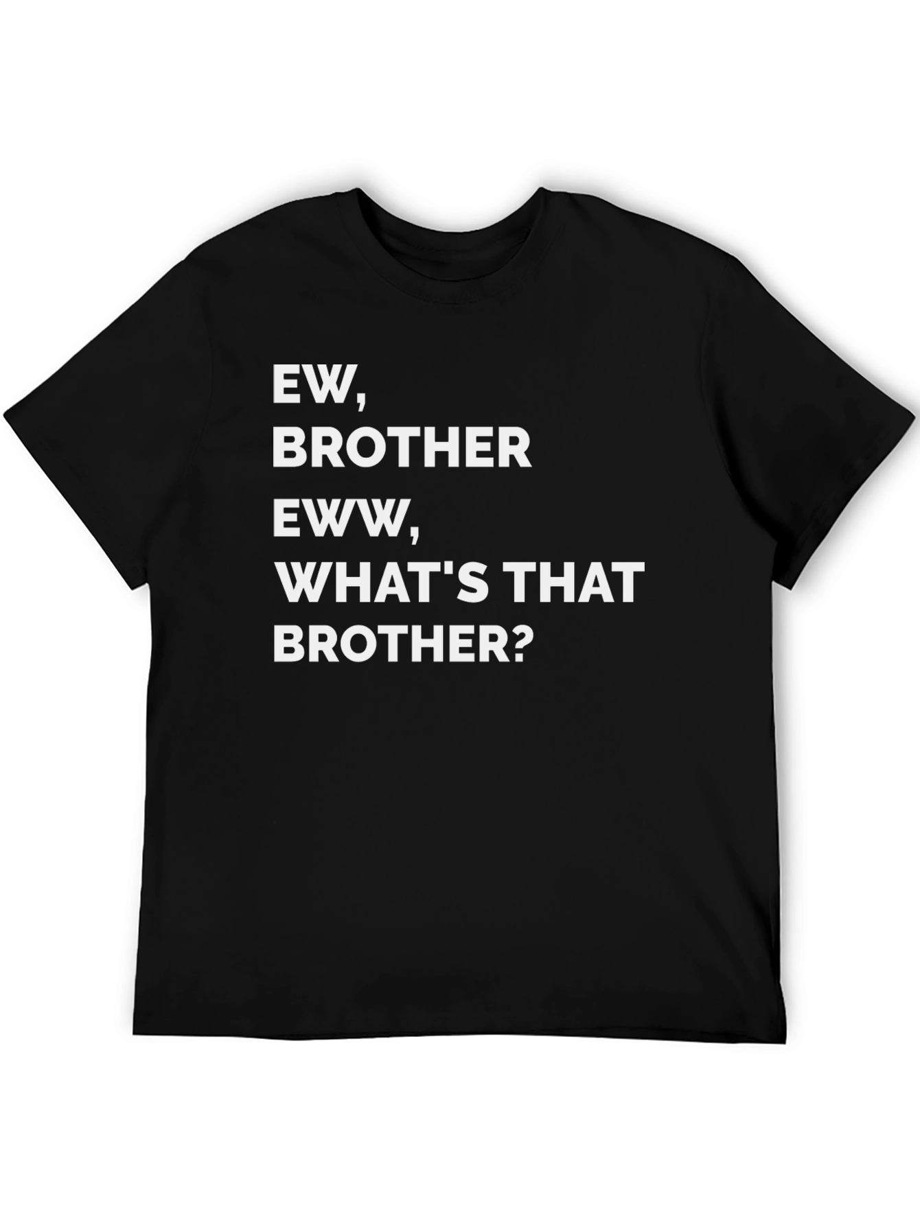 Ew Brother Graphic Tee - Mens Black T-Shirt