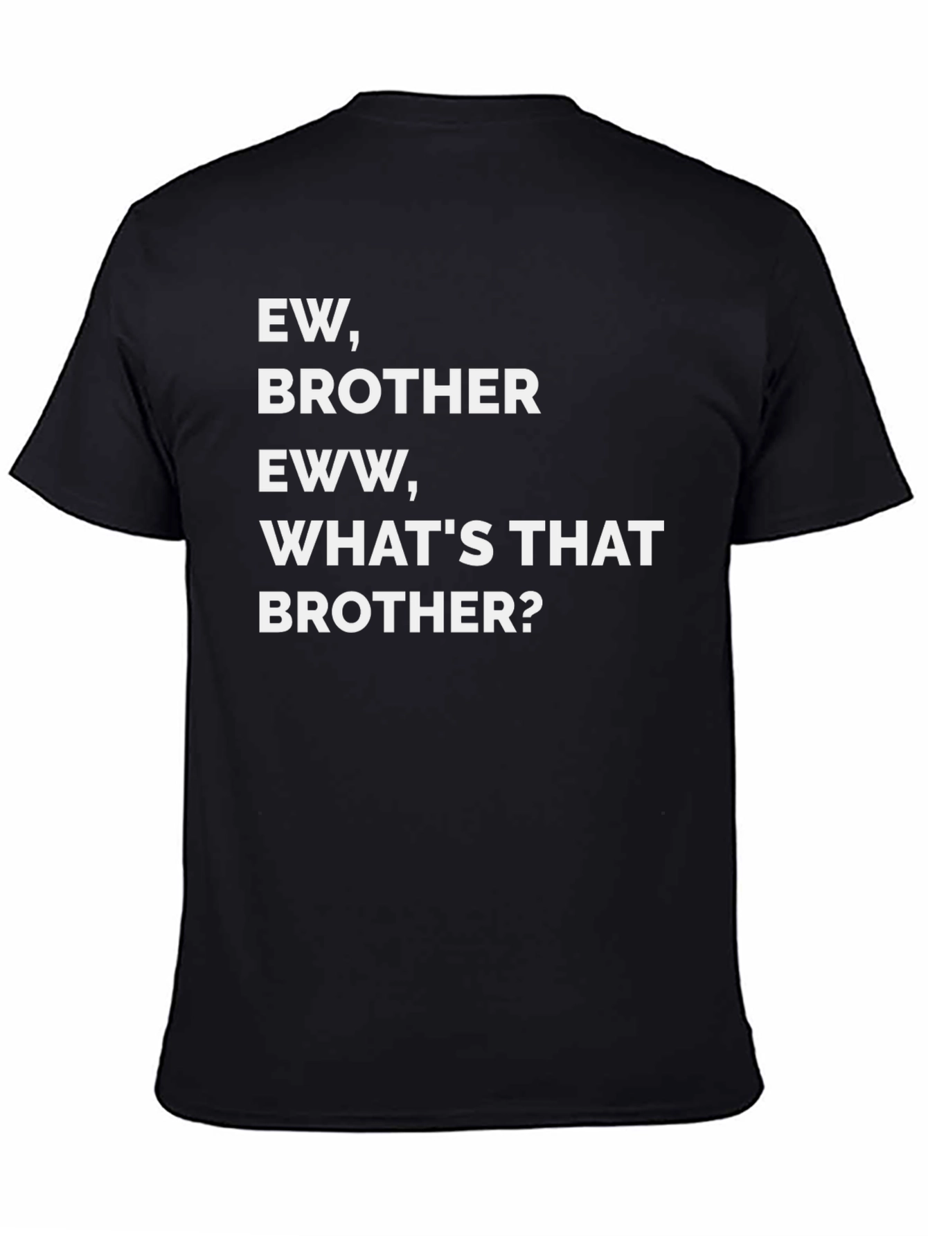 Ew Brother Graphic Tee - Mens Black T-Shirt