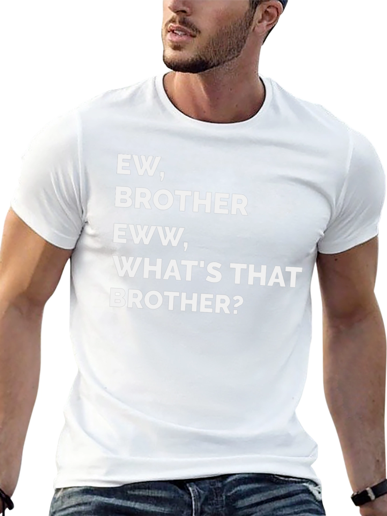 Ew Brother Graphic Tee - Mens Black T-Shirt