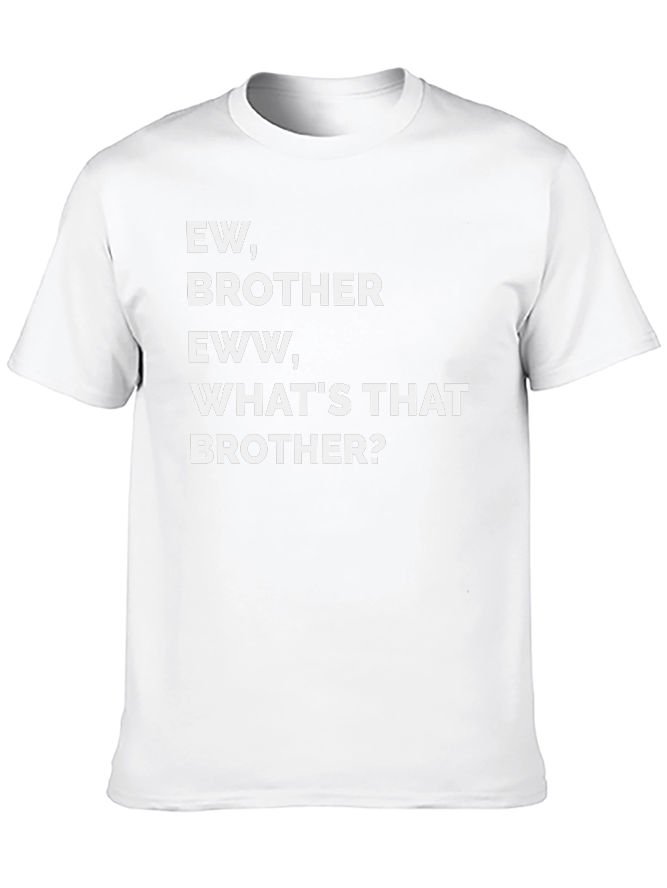 Ew Brother Graphic Tee - Mens Black T-Shirt