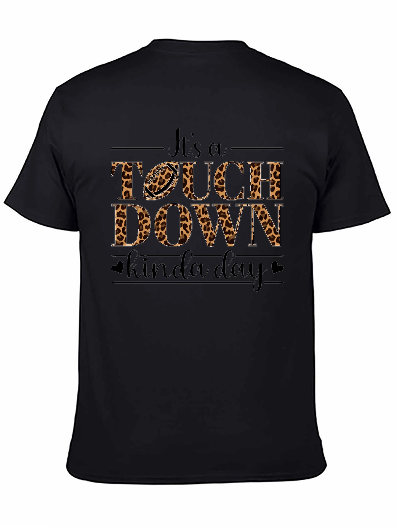 Touchdown Kinda Day Leopard Print T-Shirt