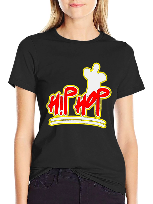 Hip Hop Graphic Black T-Shirt