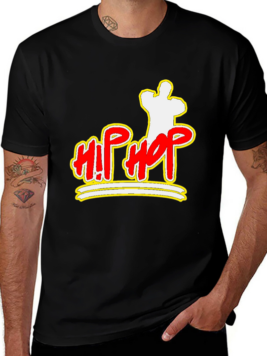Hip Hop Graphic Black T-Shirt