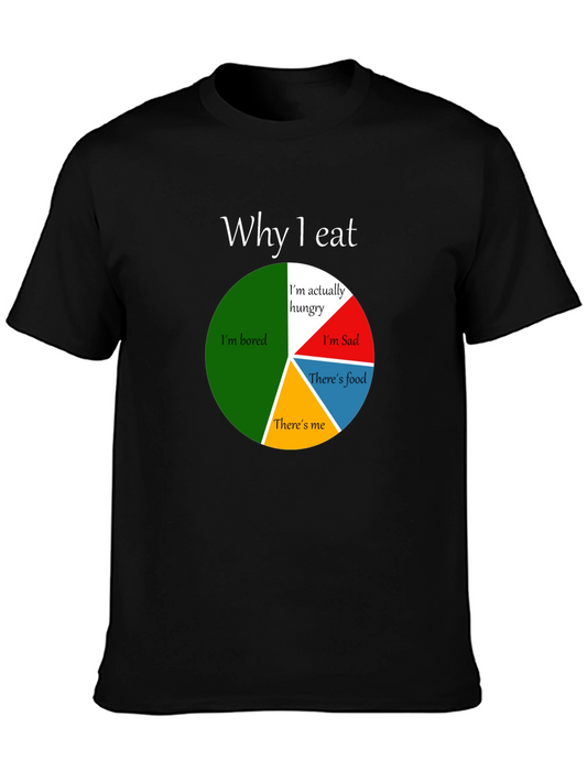 Funny Why I Eat Pie Chart T-Shirt
