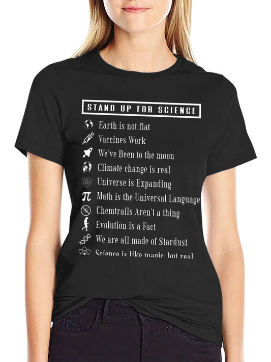 Stand Up For Science T-Shirt: Science Facts Graphic Tee