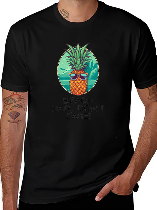 Beach Hair Dont Care Pineapple T-Shirt