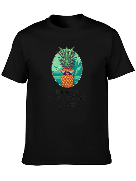 Beach Hair Dont Care Pineapple T-Shirt
