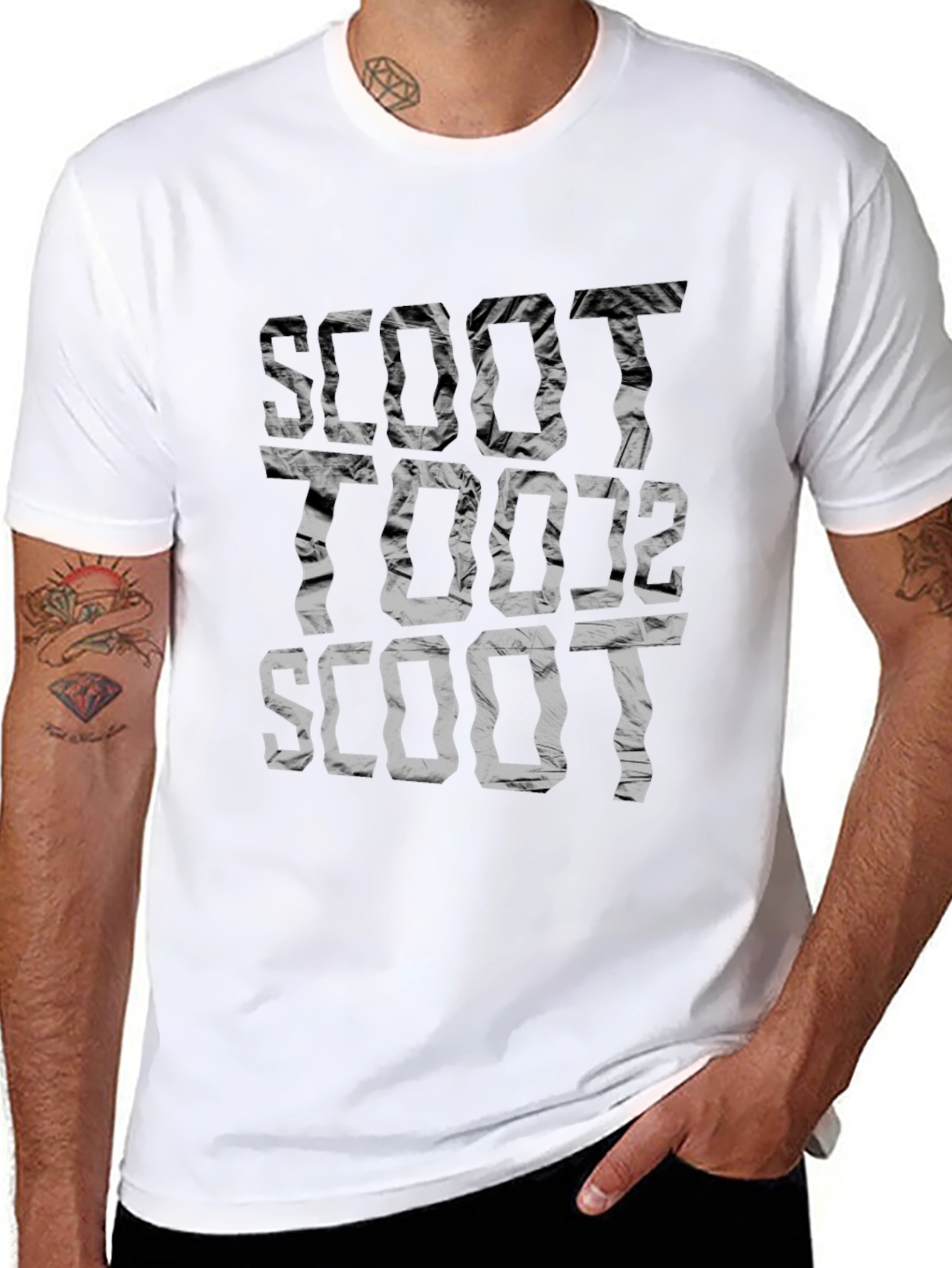 Scoot T-Shirt - Unique Distressed Graphic Tee
