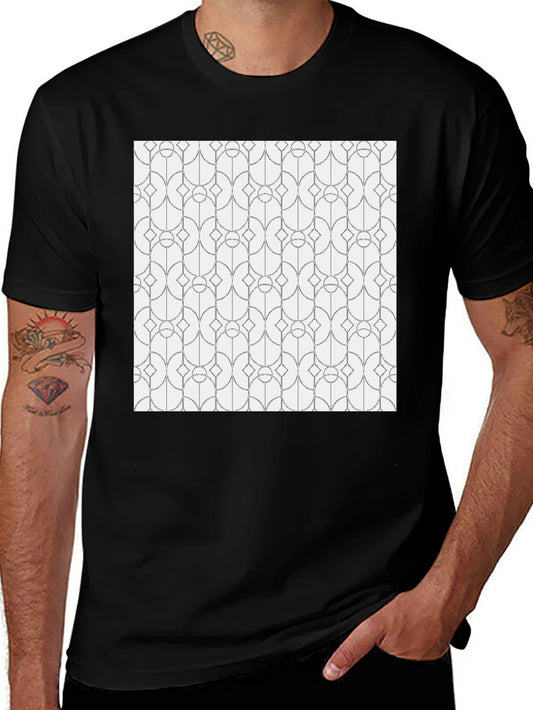 Geometric Pattern Tee - Modern Style