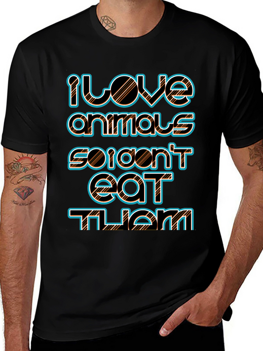 I Love Animals Vegan Tee