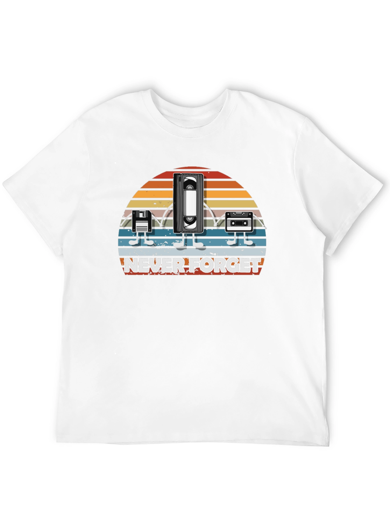 Retro Media T-Shirt - Never Forget