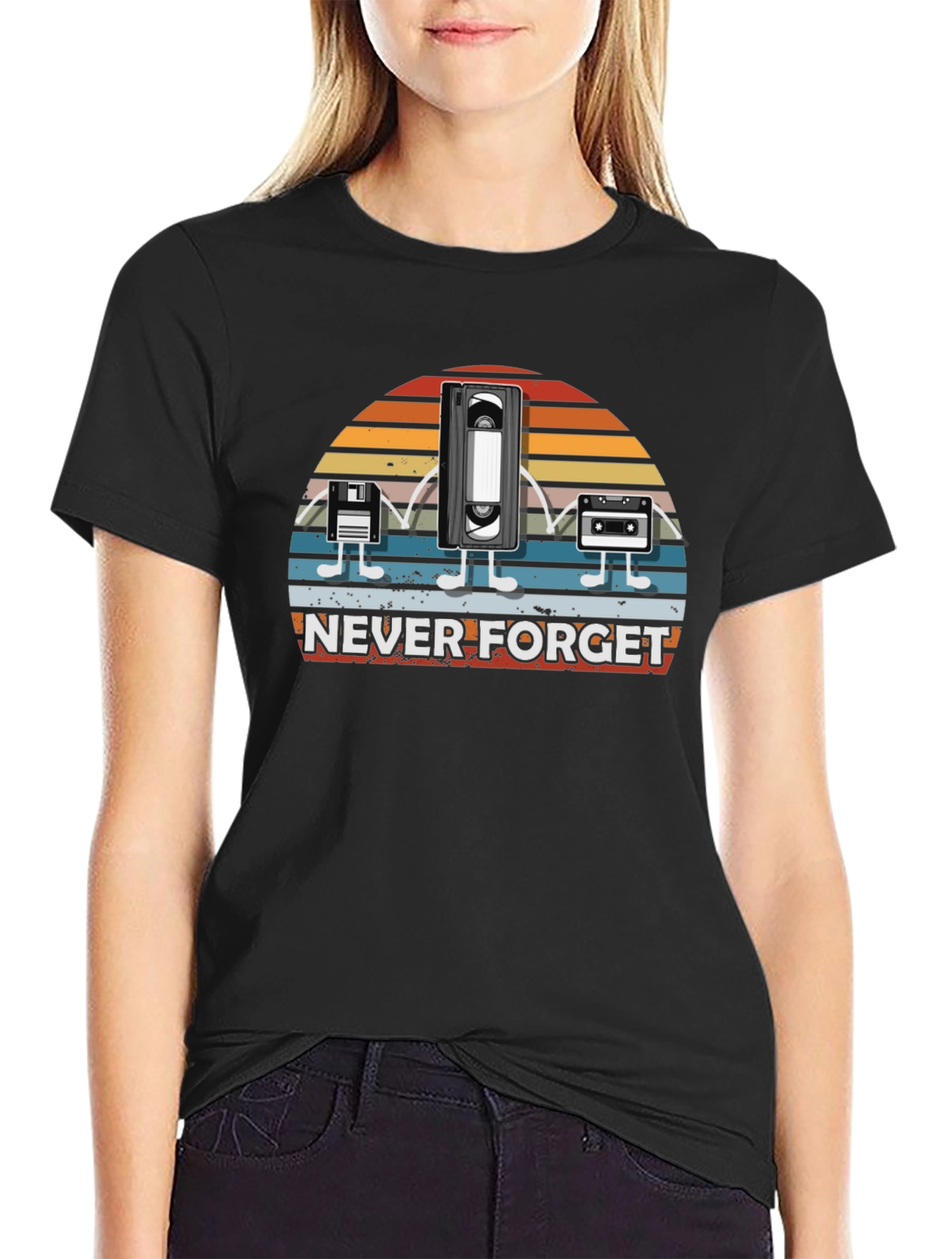 Retro Media T-Shirt - Never Forget
