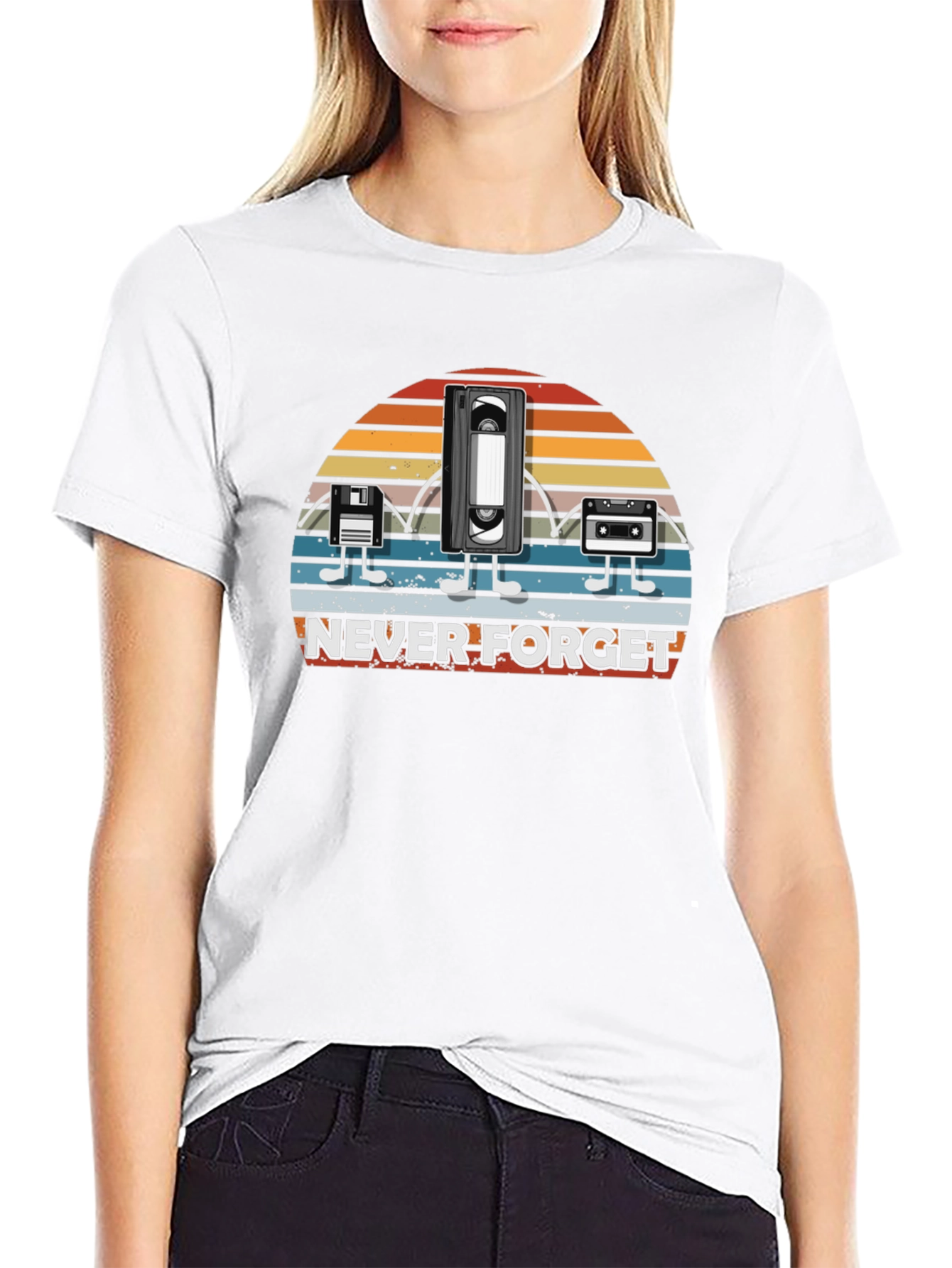 Retro Media T-Shirt - Never Forget