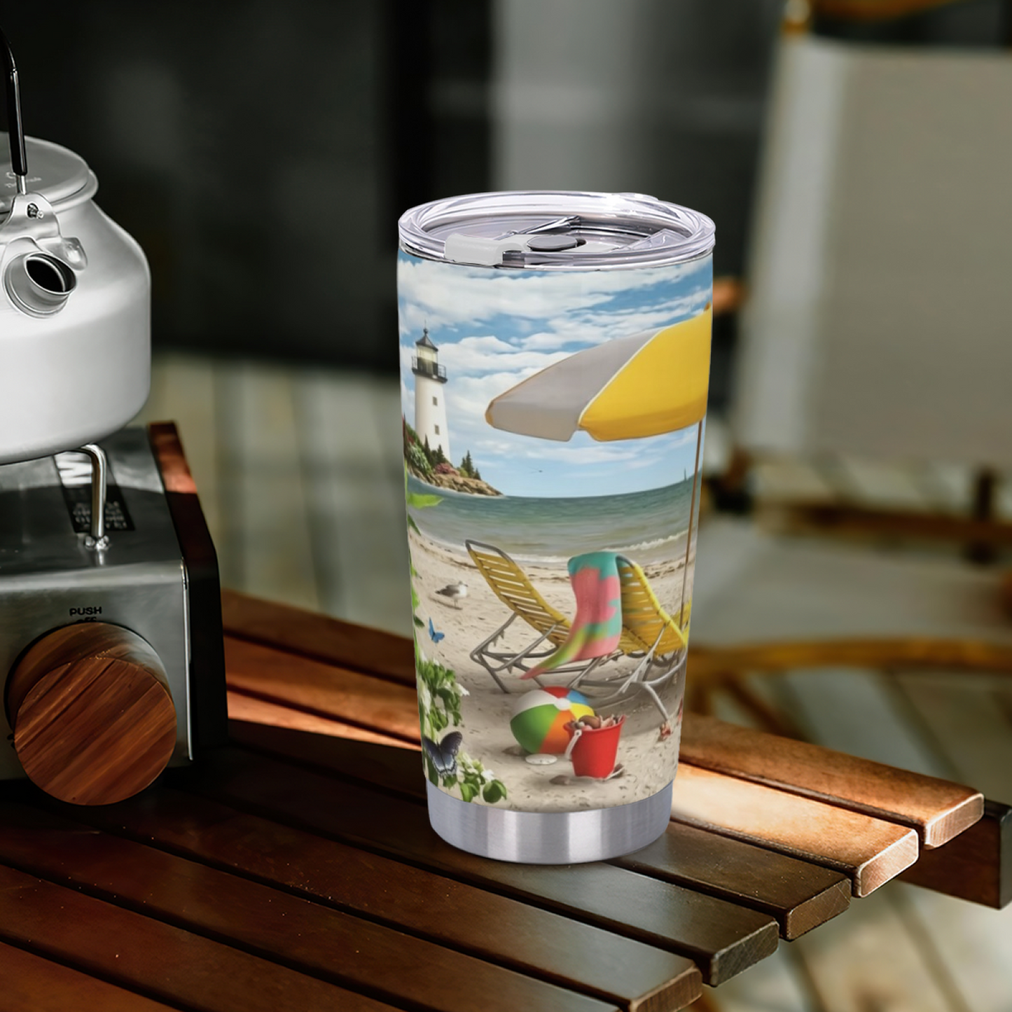 Same Floral Bucket Kitten Cute Pet Art 20oz Insulated Travel Cup