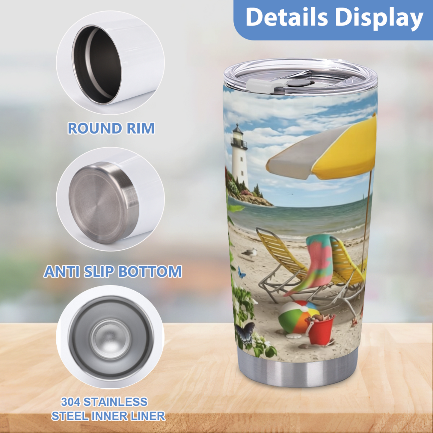Same Floral Bucket Kitten Cute Pet Art 20oz Insulated Travel Cup