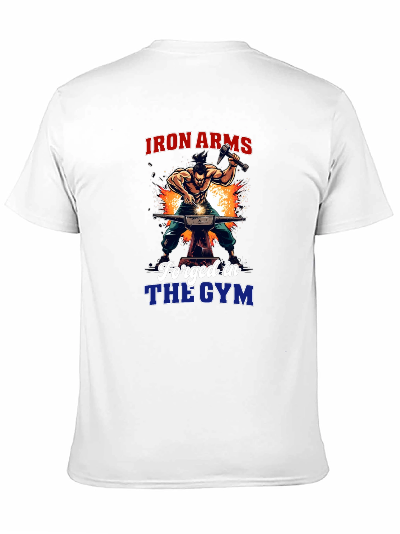 Iron Arms Forged in the Gym Black T-Shirt